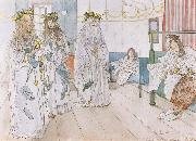 Carl Larsson For Karin-s Name-Day oil painting on canvas